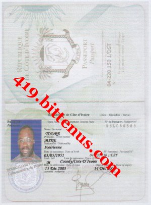 Mike Toure Passport
